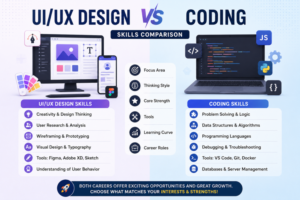 UI/UX Design vs Coding