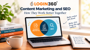 Content marketing and SEO working together to improve website traffic and search visibility
